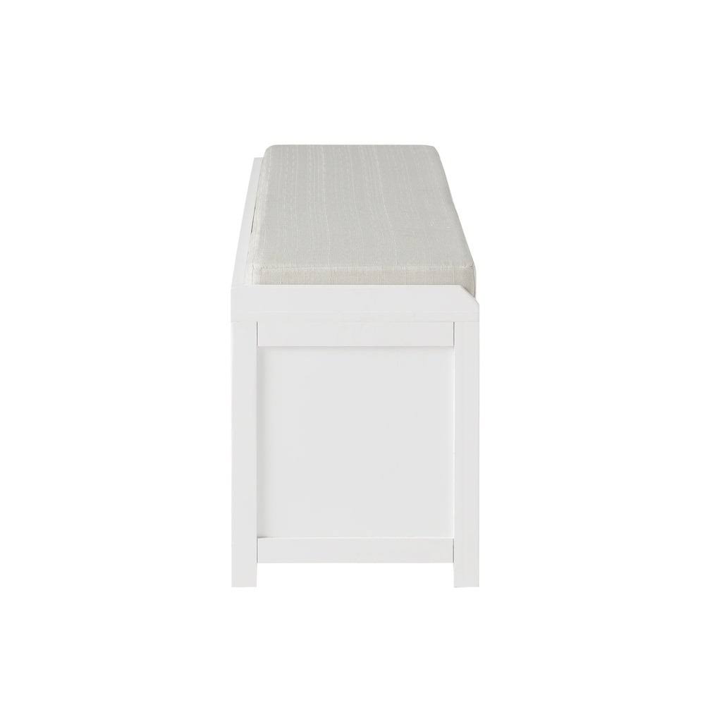 Grey Wood Storage Bench with Cabinets G1353