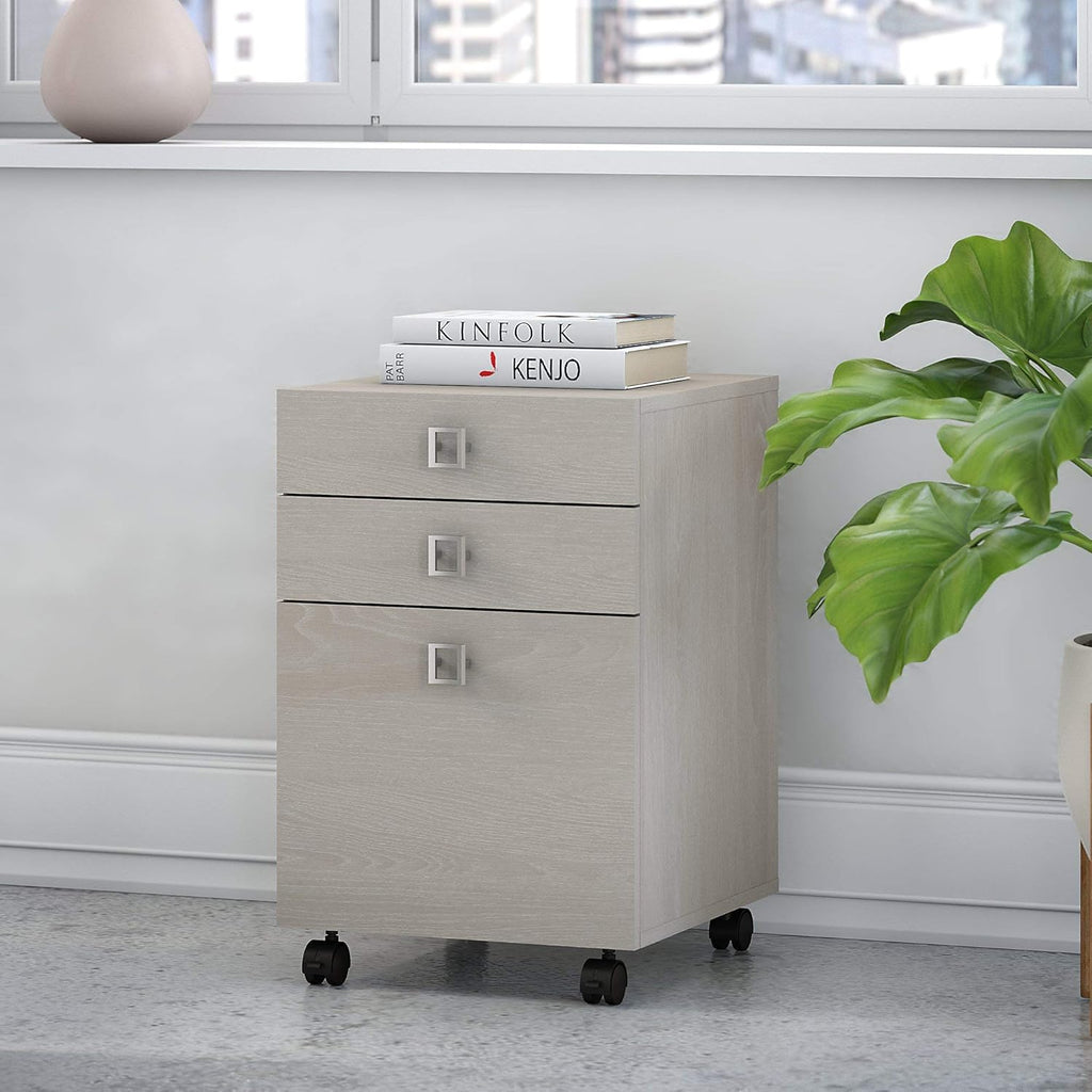 Gray Sand 3 Drawer Mobile File Cabinet K74874