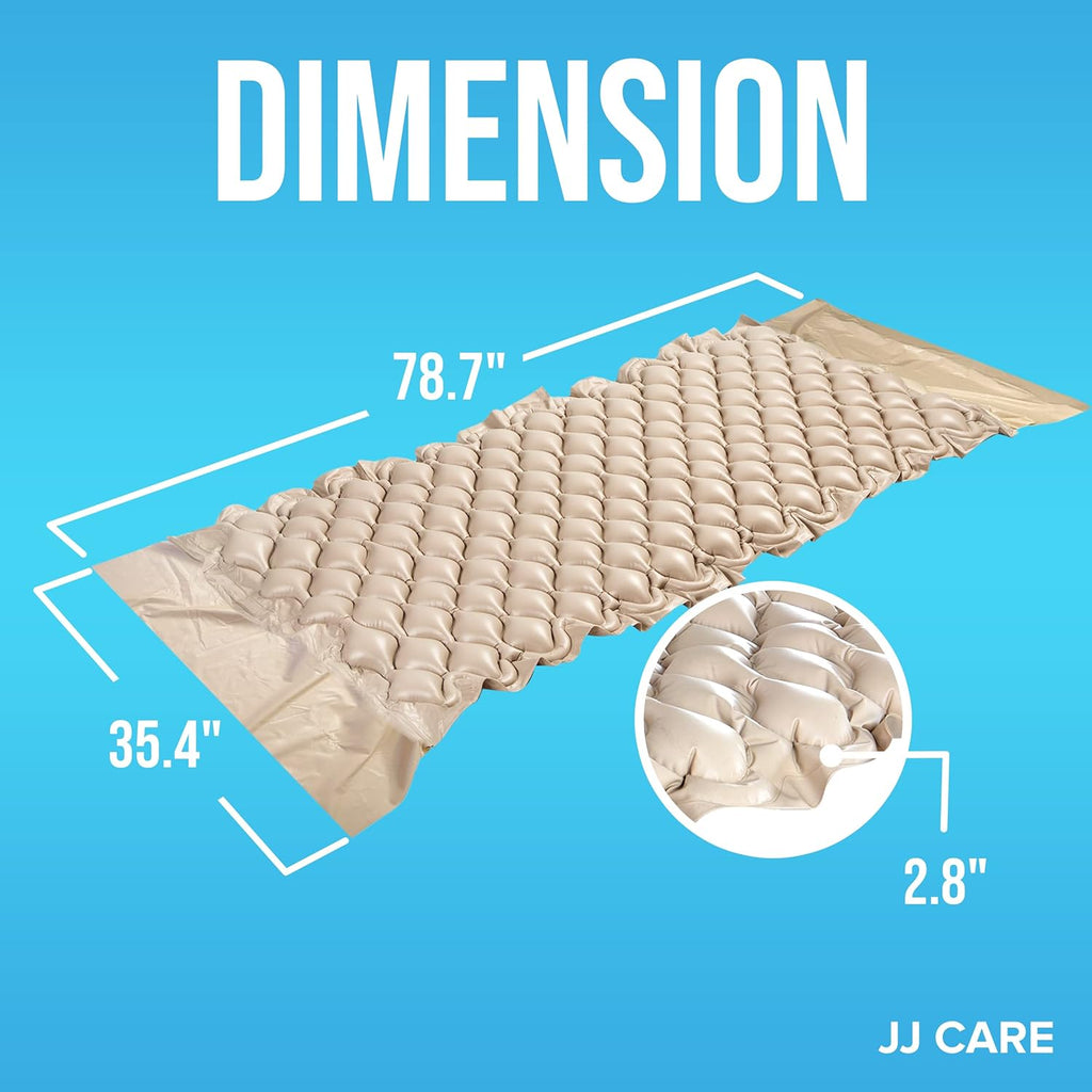 Alternating Pressure Mattress Pad with Pump, 79”x35”, Pack of 2 O589