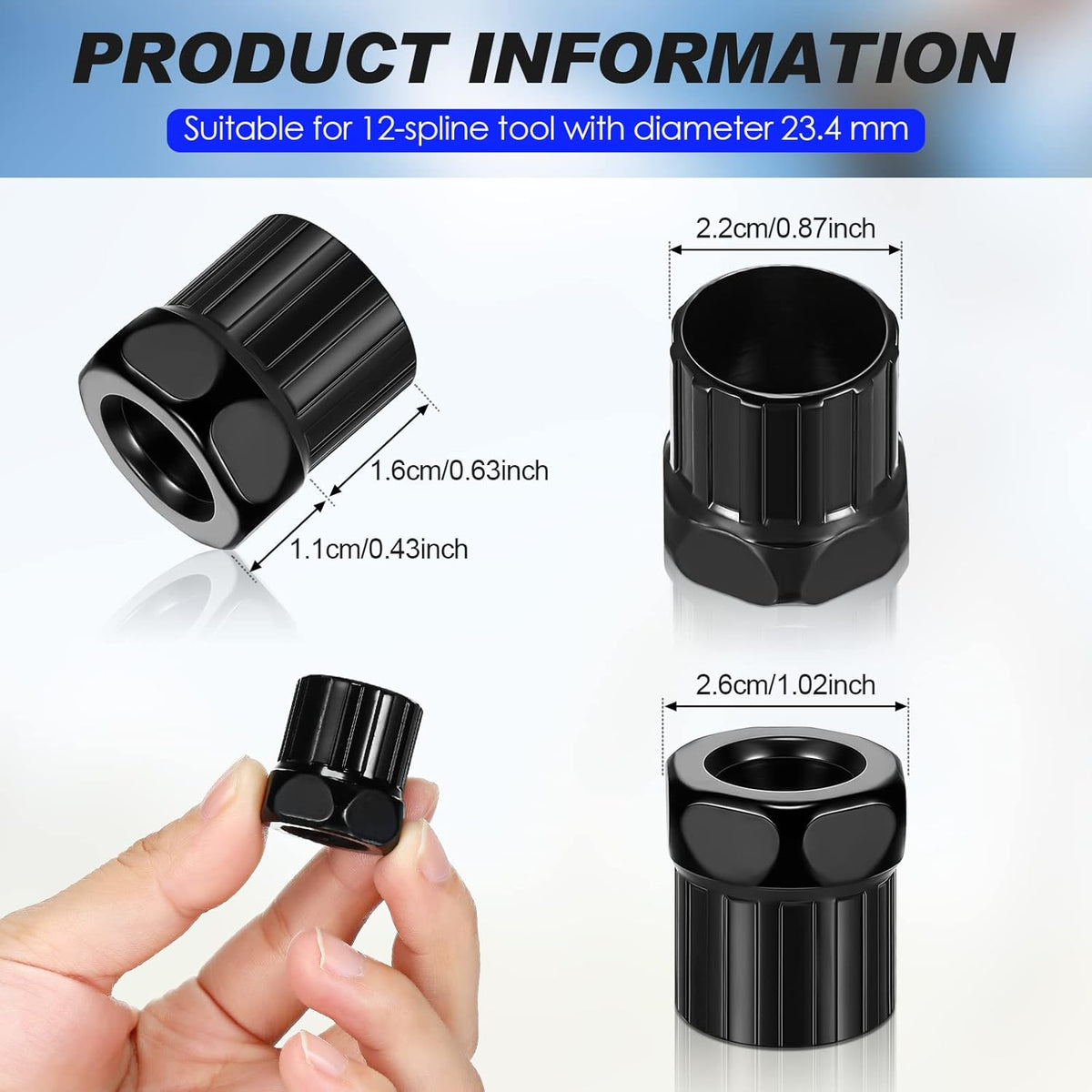Black Bike Cassette Removal Tool F170820