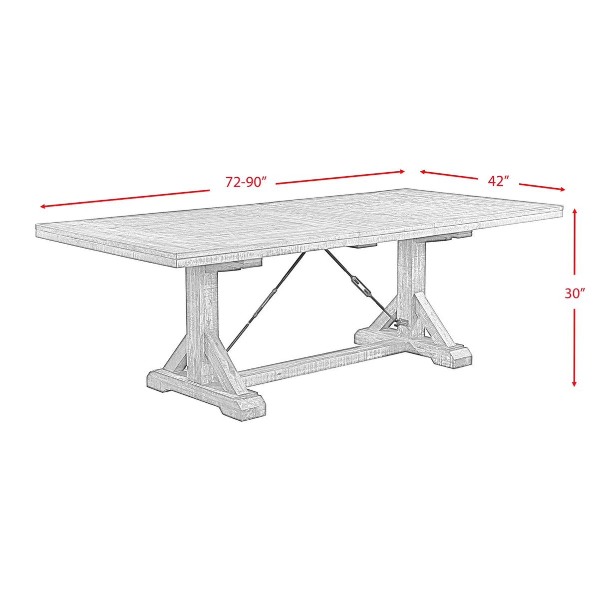 7-Piece Dining Set with Table and 6 Chairs X7774