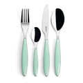 24-Piece Aqua Green Cutlery Set Q63764