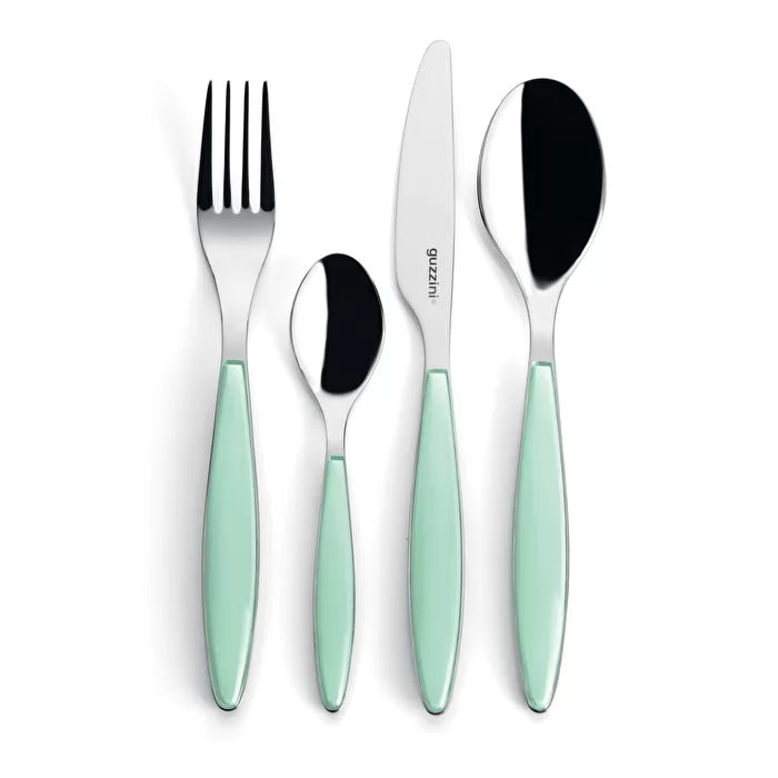 24-Piece Aqua Green Cutlery Set Q63764