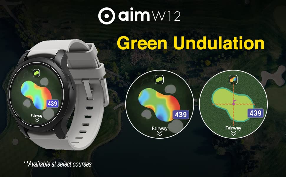 Golf GPS Watch with Touchscreen and Preloaded Courses P79579