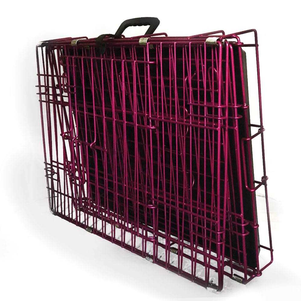 Colored Metal Wire Dog Crate U432761