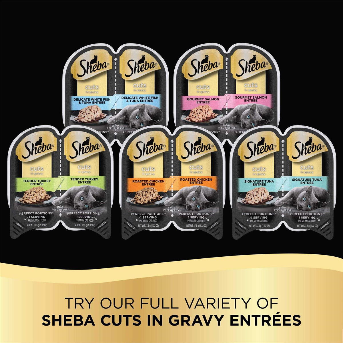 Wet Cat Food Cuts in Gravy E19422