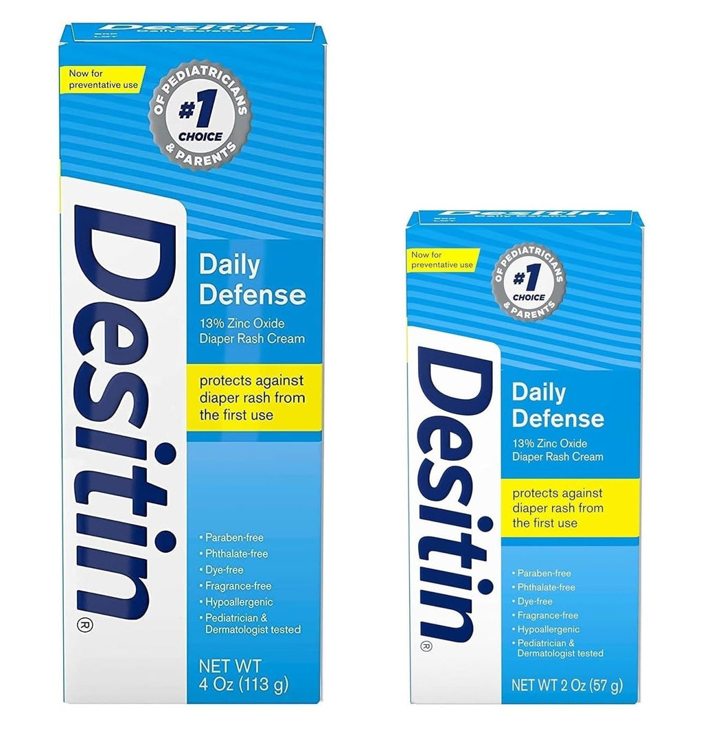 4 oz and 2 oz Bundle Pack Diaper Rash Cream with Zinc Oxide G7794