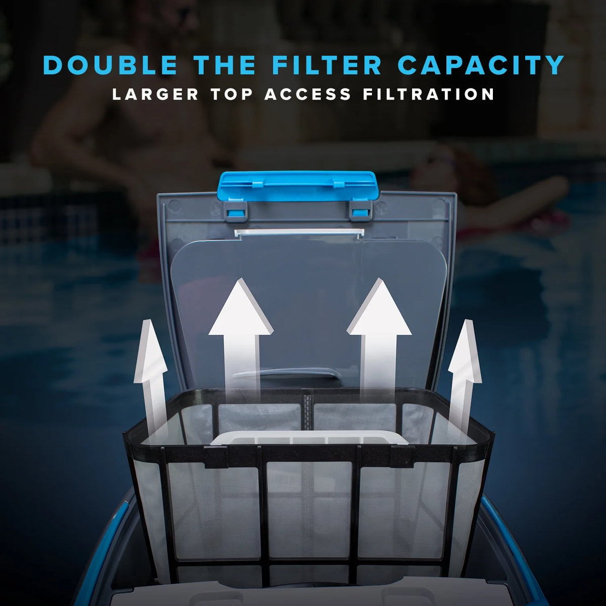 Robotic Above Ground Pool Cleaner with Top Load Filter Basket C36909