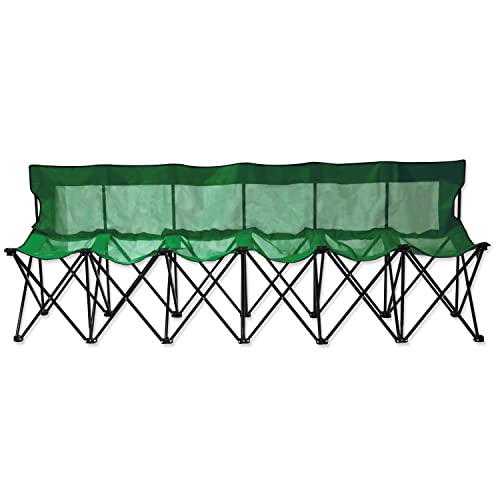 Portable Sports Bench with Mesh Seat and Back Z987275