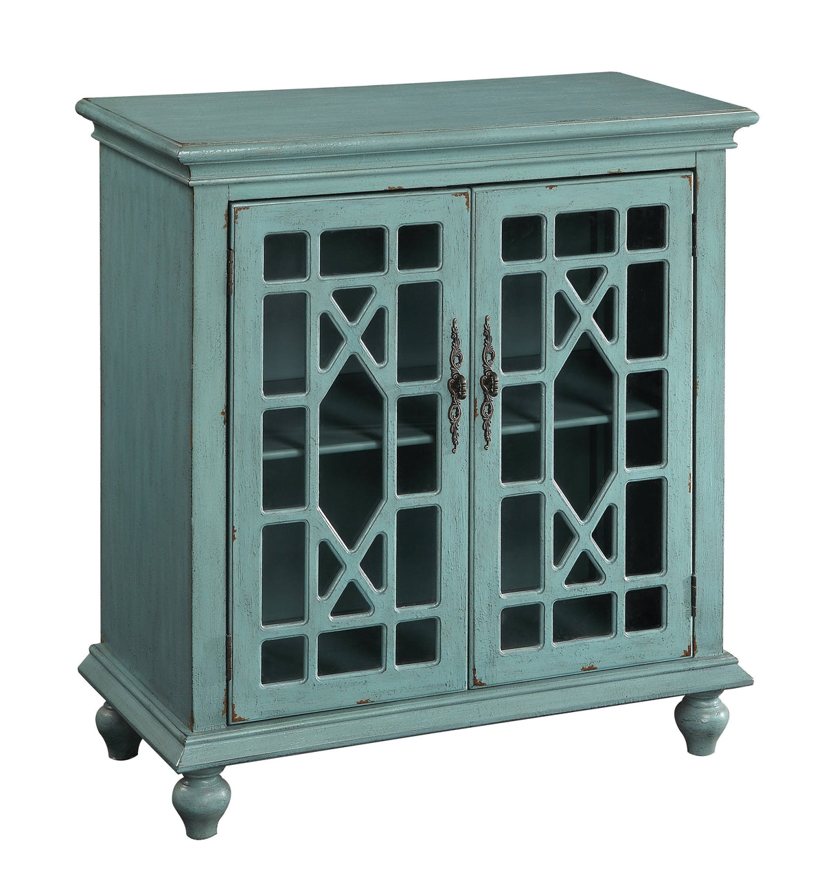 Blue Two Door Cabinet Y602