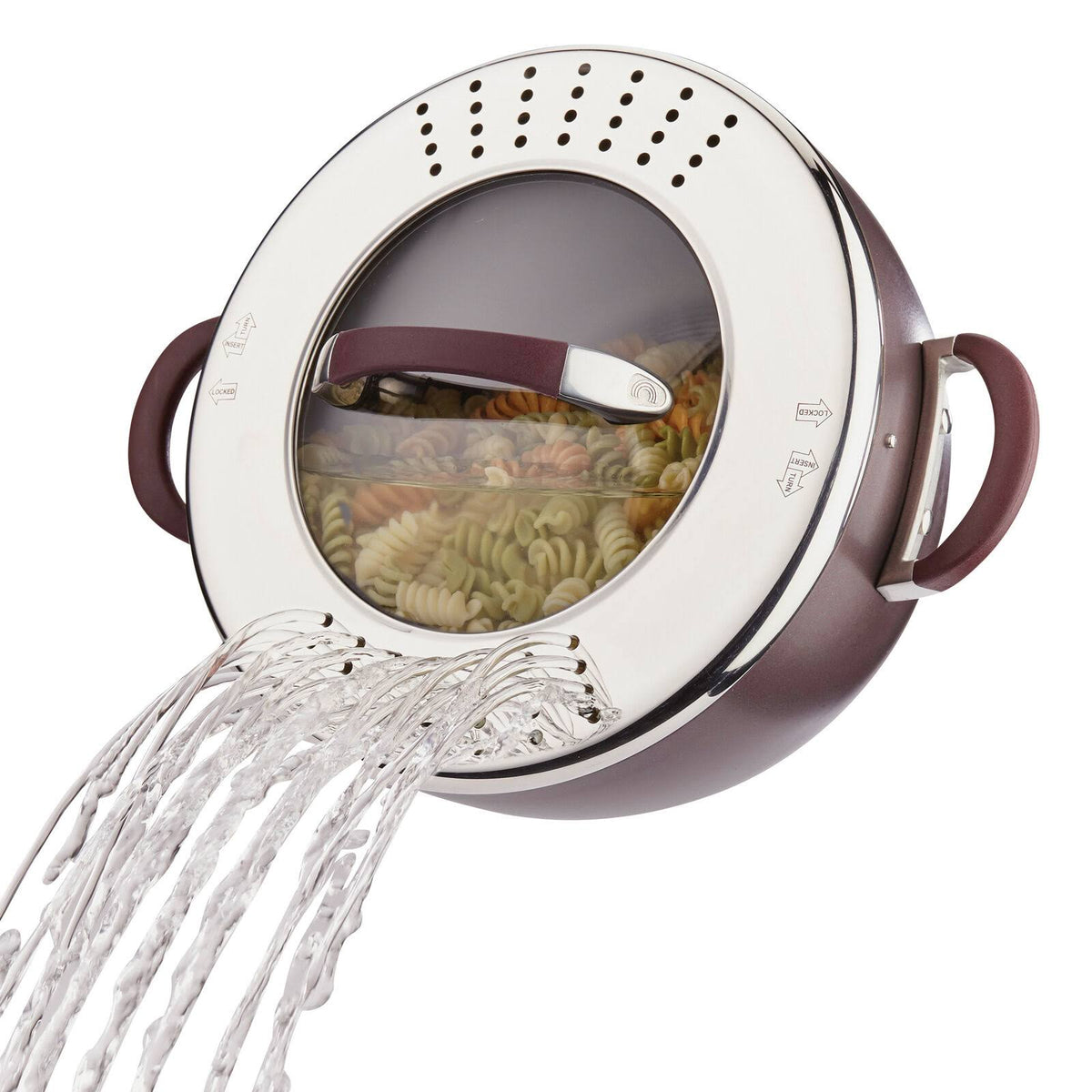 5.5-Quart Covered Straining Casserole I70436