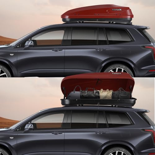 Gray 13 Cu.Ft Hard Shell Roof Cargo Box with Lock A5865