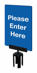 Blue Acrylic Sign U257