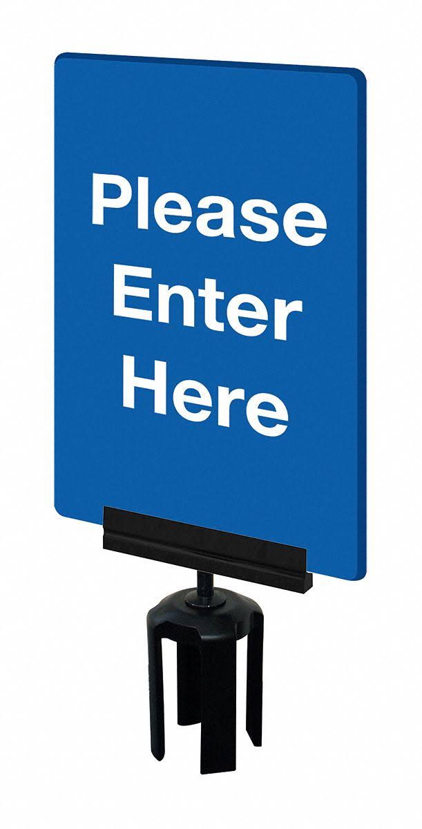 Blue Acrylic Sign U257