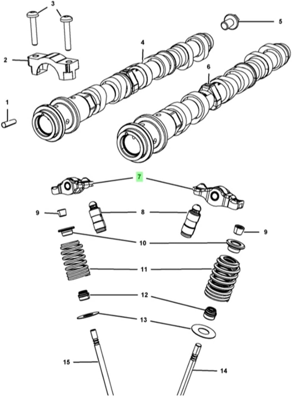 Rocker Arm Valve Lifter Kit Q65617