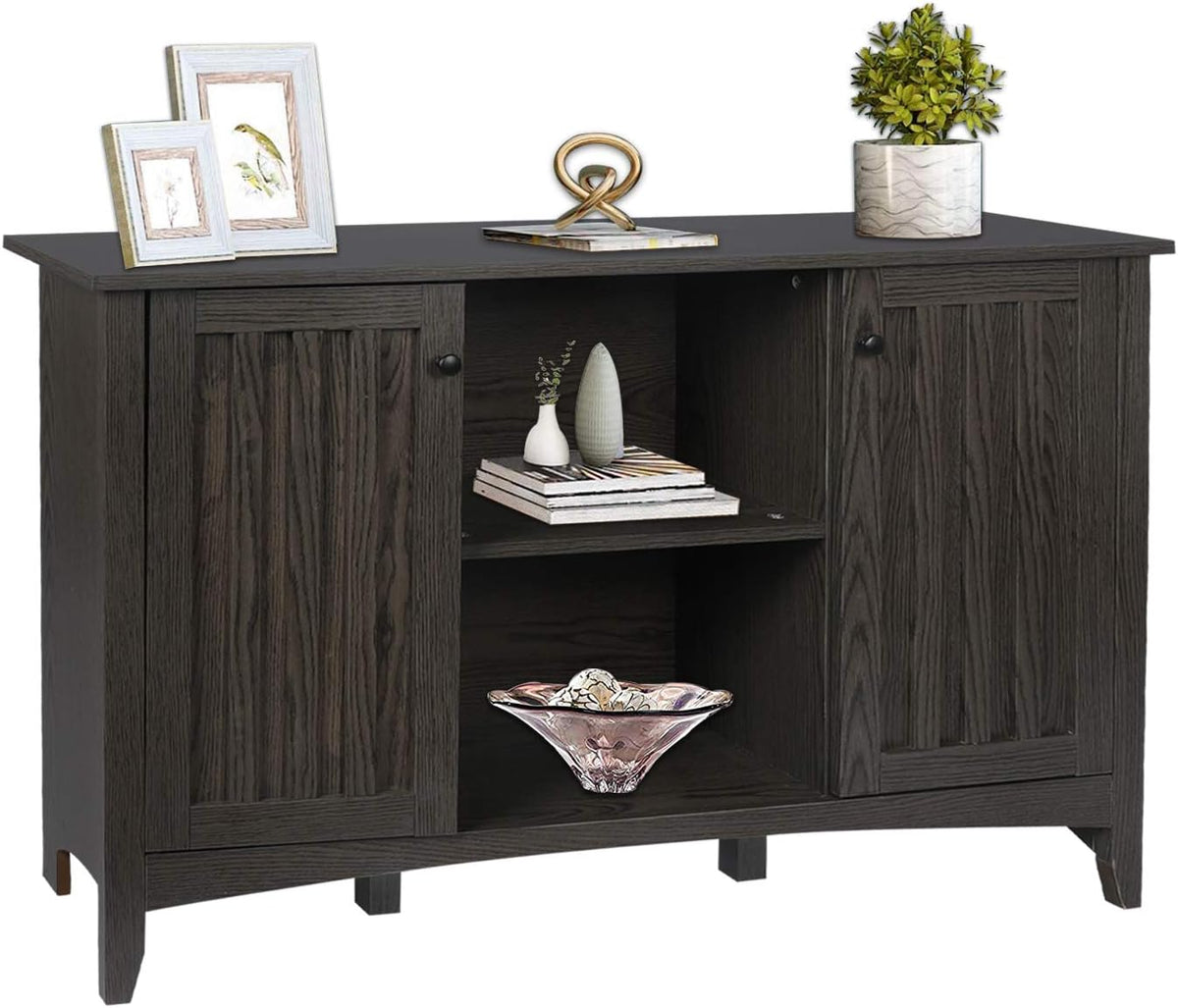 White Storage Cabinet with Doors and Adjustable Shelves R828