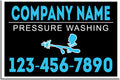 Plastic 18x12" Double-Sided Pressure Washing Signs (100) X220