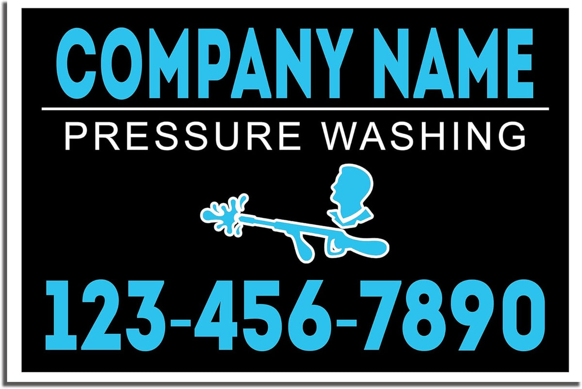 Plastic 18x12" Double-Sided Pressure Washing Signs (100) X220