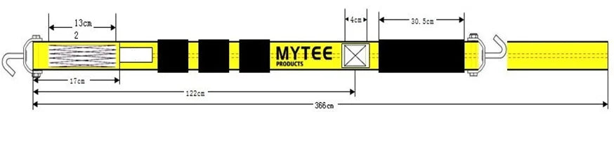 2" x 12' Over the Tire Strap with 2 Swivel Hooks C9080