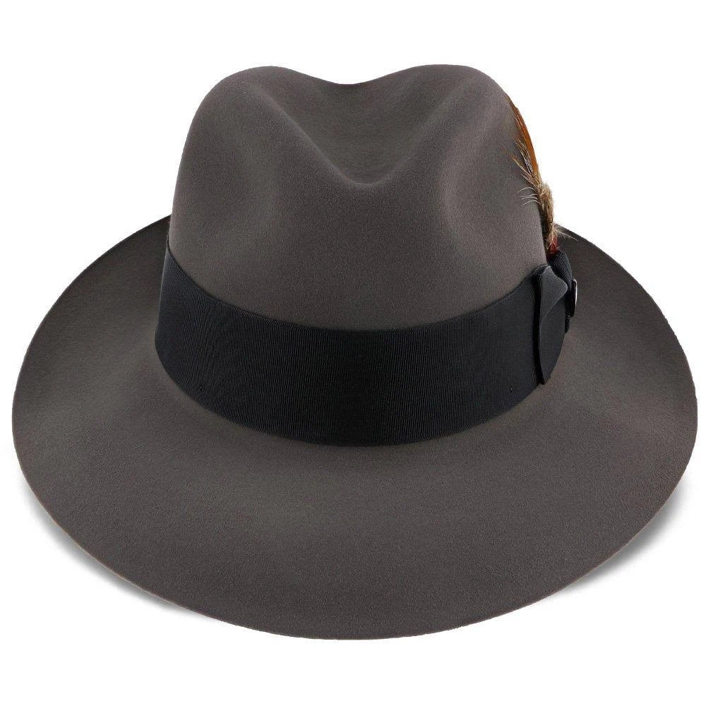 Beaver Fur Felt Fedora Hat Size 7 1/4 Caribou R503