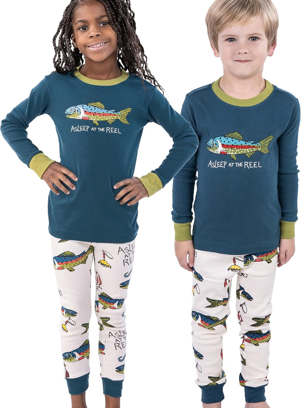 Warm Long-Sleeve Pajama Sets for Kids J244086
