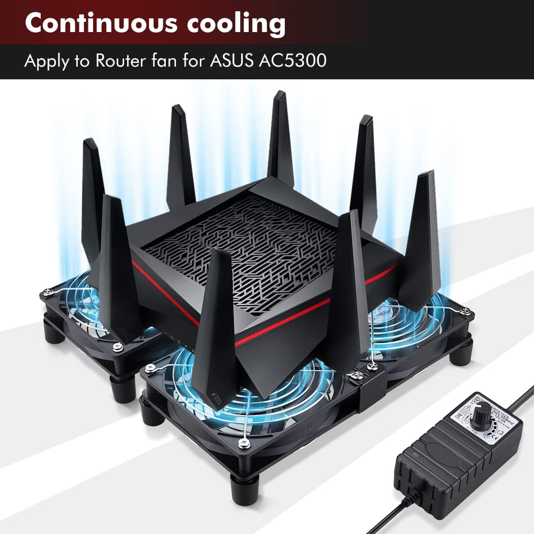 4 x 120mm AC Cooling Fan with Variable Speed Control Pack of 2 I168