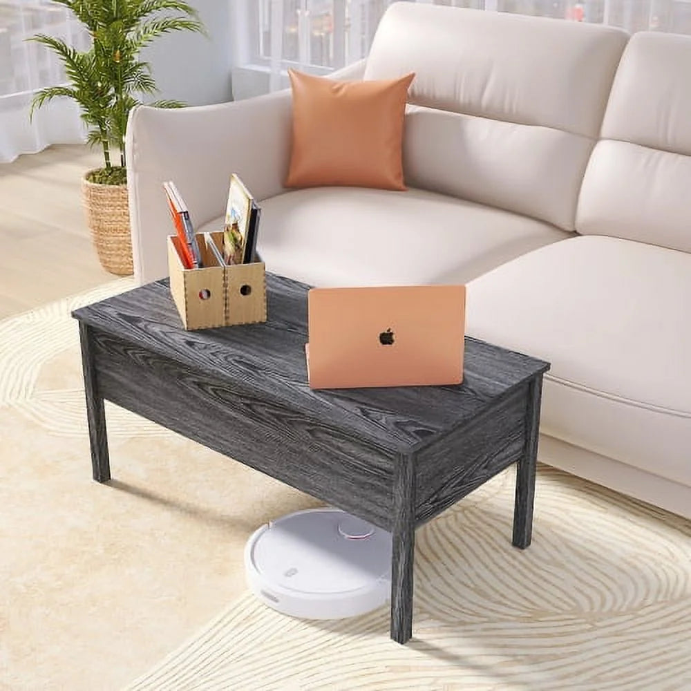 Dark Grey Oak Lift-Top Coffee Table with Storage A73838