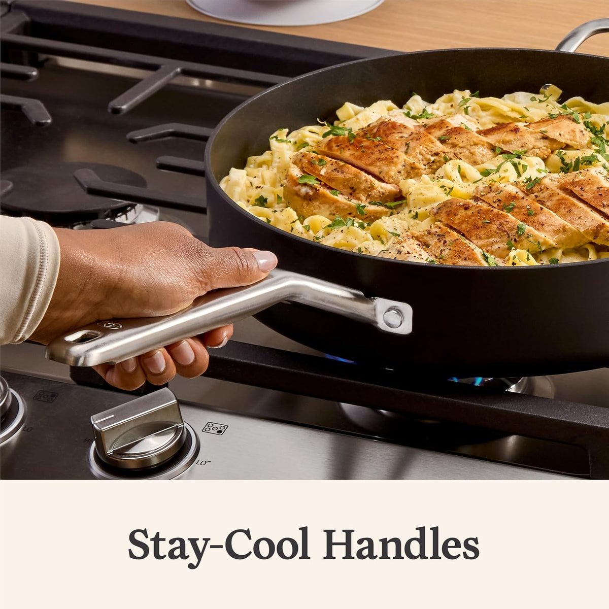 Hard-Anodized Nonstick 5-Qt Sauté Pan with Lid P56968