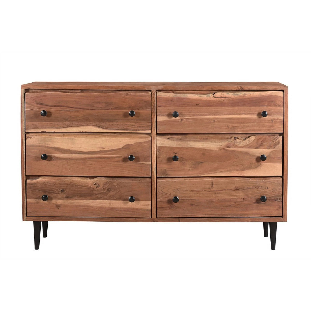 Solid Wood 3-piece King Bedroom Set in Brown N945