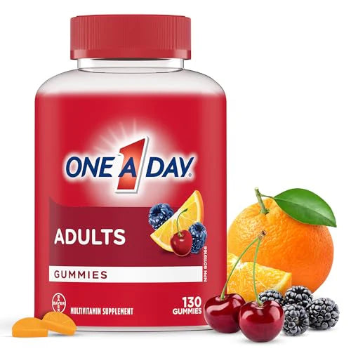 Adult Multivitamin Gummies with Vitamins A B6 B12 C D E Biotin and Zinc 130 Gummies U759978