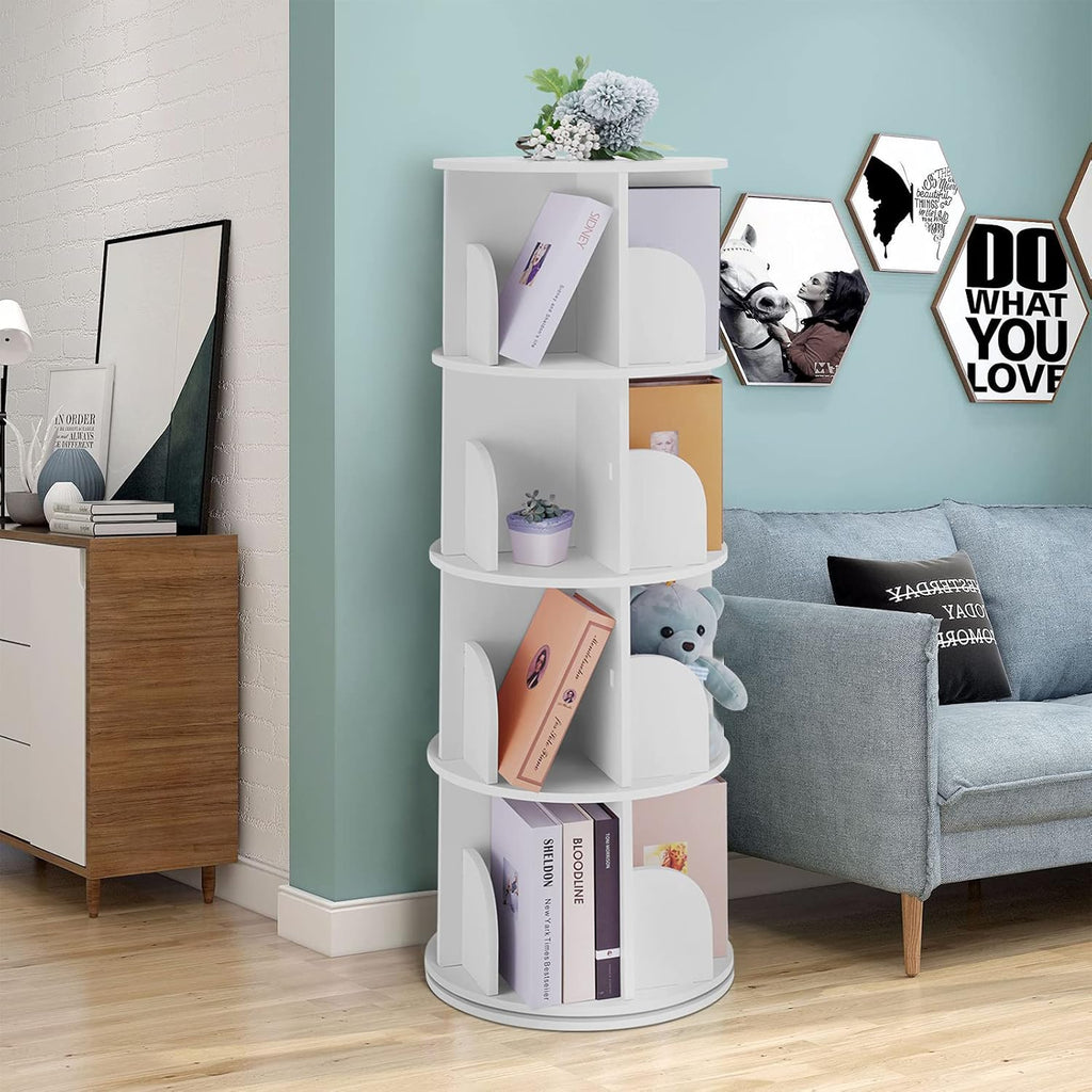 Rotating Bookshelf 360 Display Floor Standing Bookcase T87846