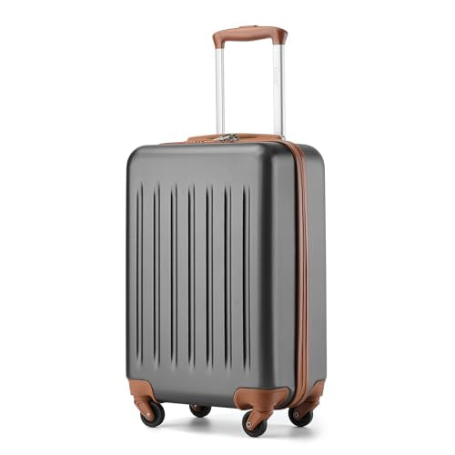 20-Inch Black Hardside Carry-on Suitcase with Spinner Wheels X679661