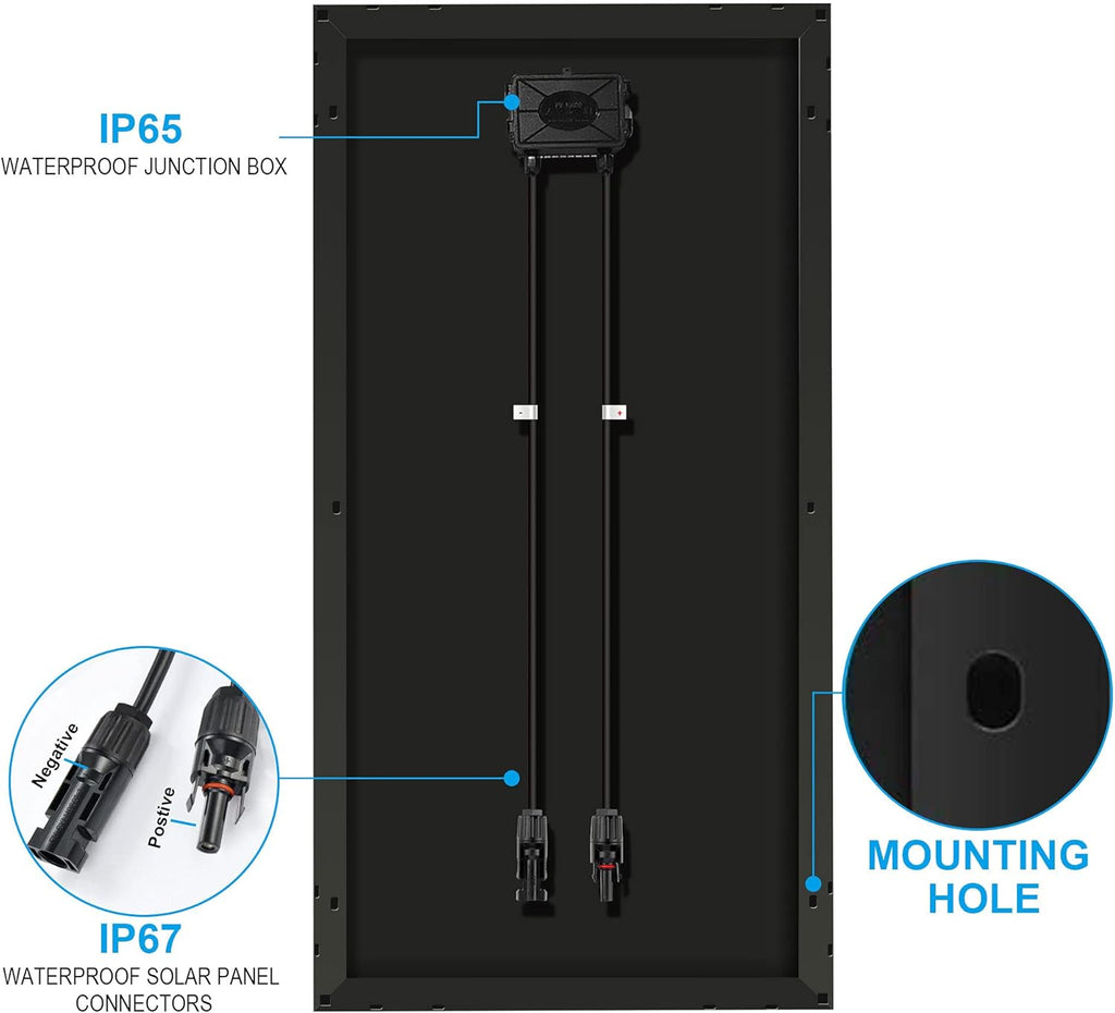 600 watt Black Mono Solar Panels T833057