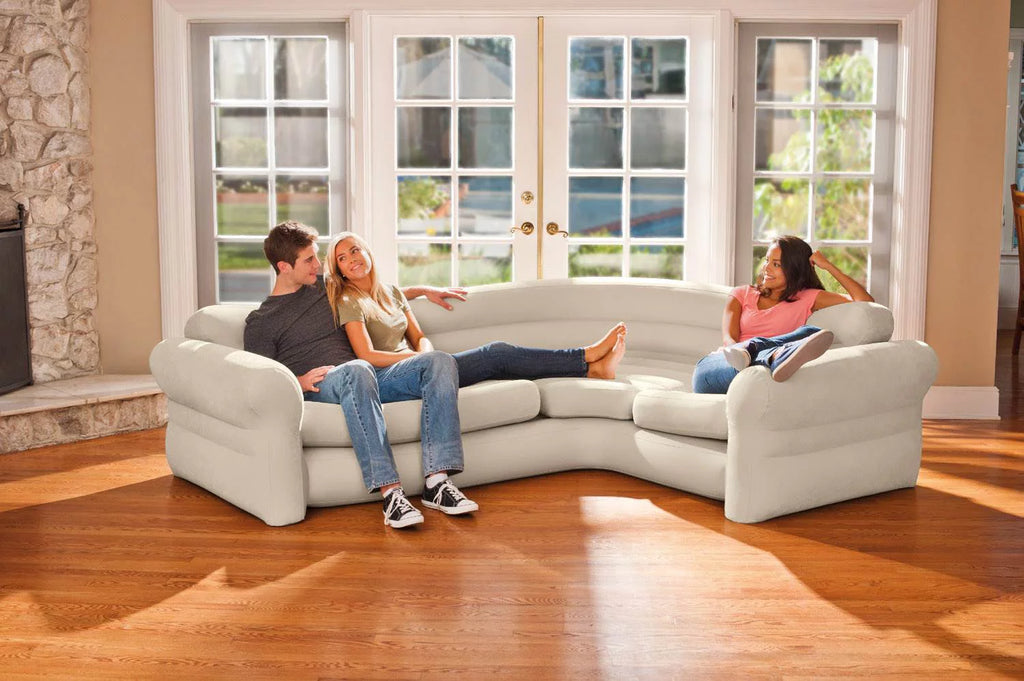 Inflatable Corner Sectional Sofa & 12V Air Pump Z644