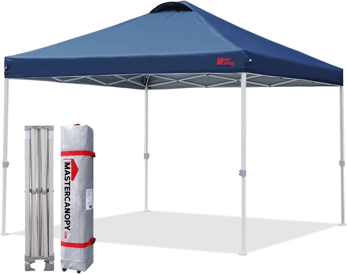 10x10 White Pop-up Canopy Tent with Roller Bag U58993