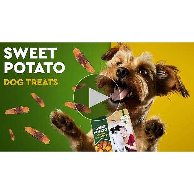 Sweet Potato Wrapped with Chicken Natural Chew Treats Grain Free L903