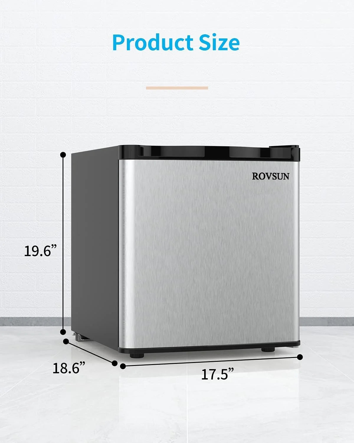 1.1 Cu.Ft Compact Upright Freezer with Shelf & Adjustable Thermostat G82278