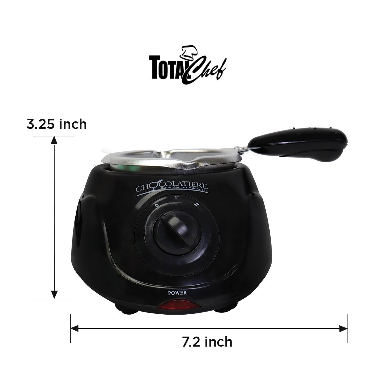 Black Chocolatiere Mini Fondue Pot and Candy-Maker Z3431