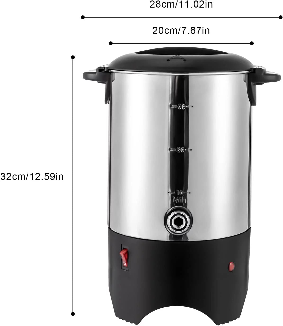 5.2L Stainless Steel Electric Coffee Urn 1000W B777