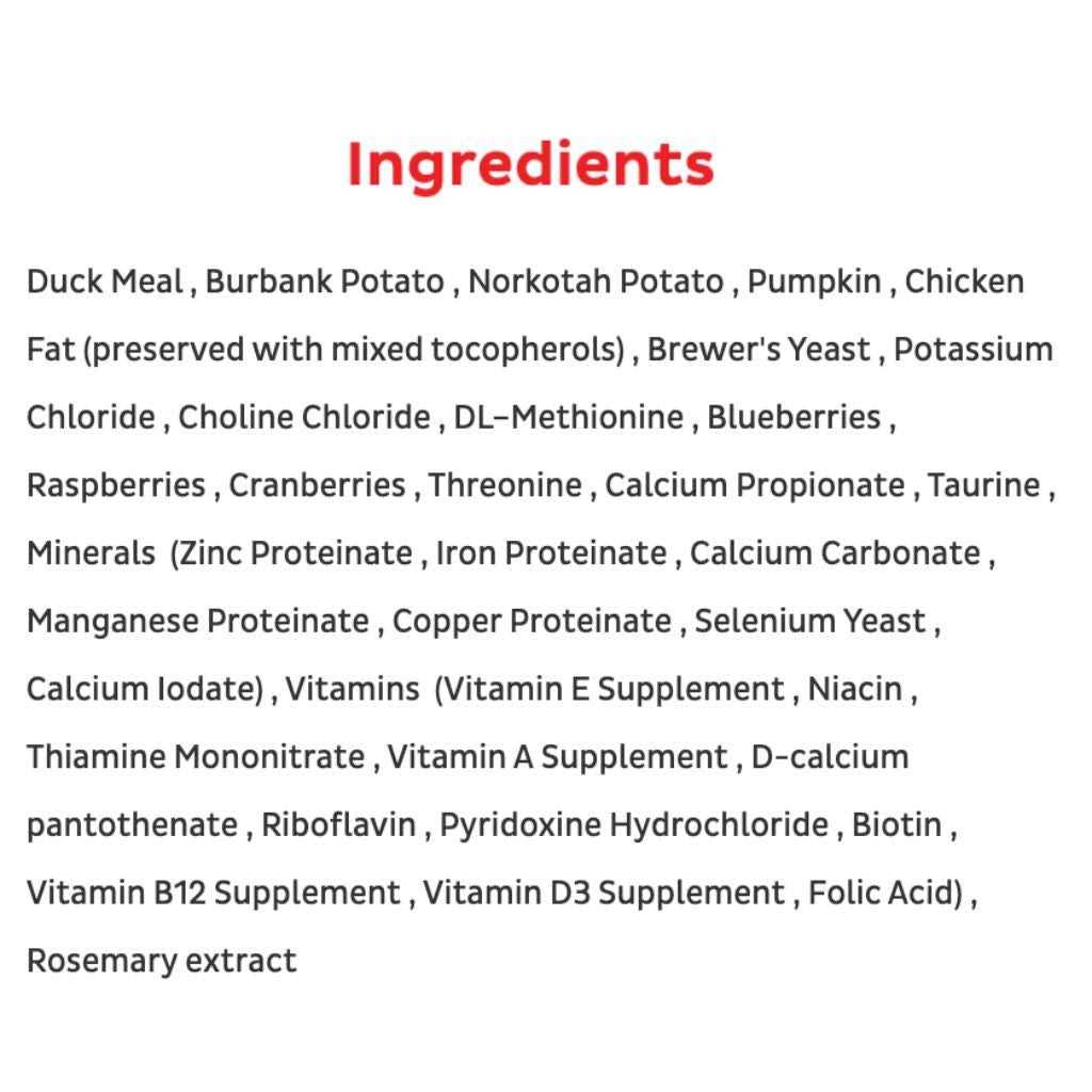 Limited Ingredient Cage-Free Duck Meal & Pumpkin Formula Dry Dog Food B1596