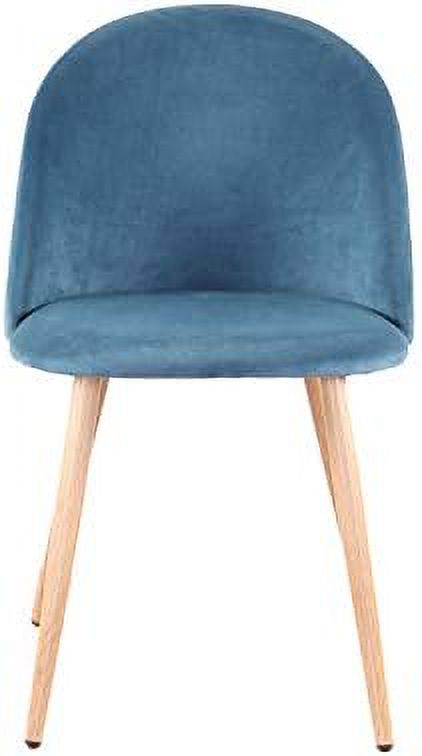 Blue Velvet Upholstered Dining Side Chairs W747794