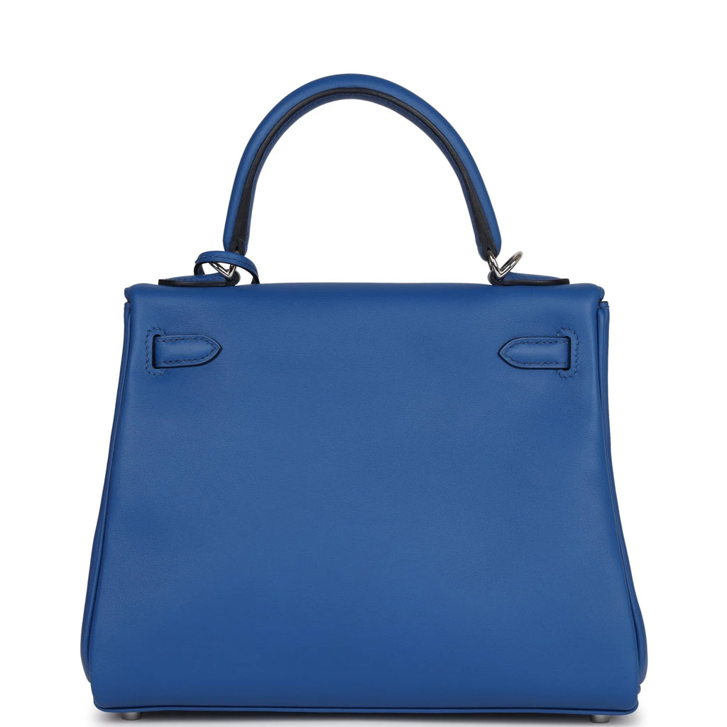Kelly Retourne 25 Bleu France Swift Palladium Hardware O962932