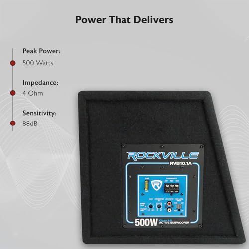 10 Inch 500W Active Car Subwoofer with Enclosure I414