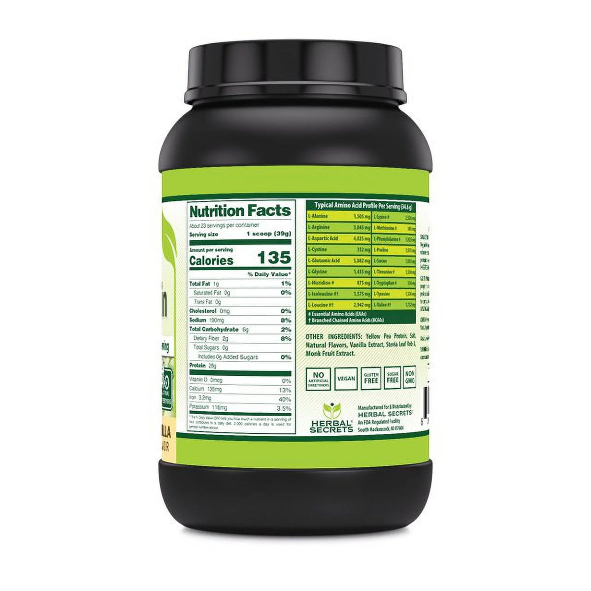 Vegan Pea Protein Powder 2 Lbs Vanilla T234