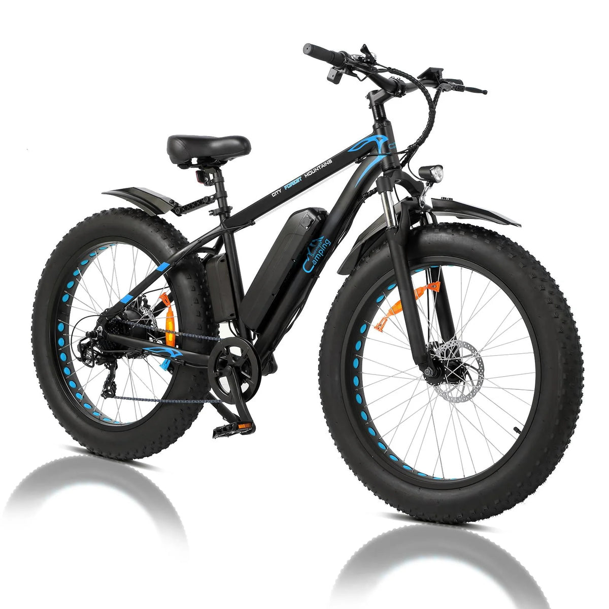 26 inch 7-Speed Electric Mountain Bicycle 500W 48V 10Ah O8102