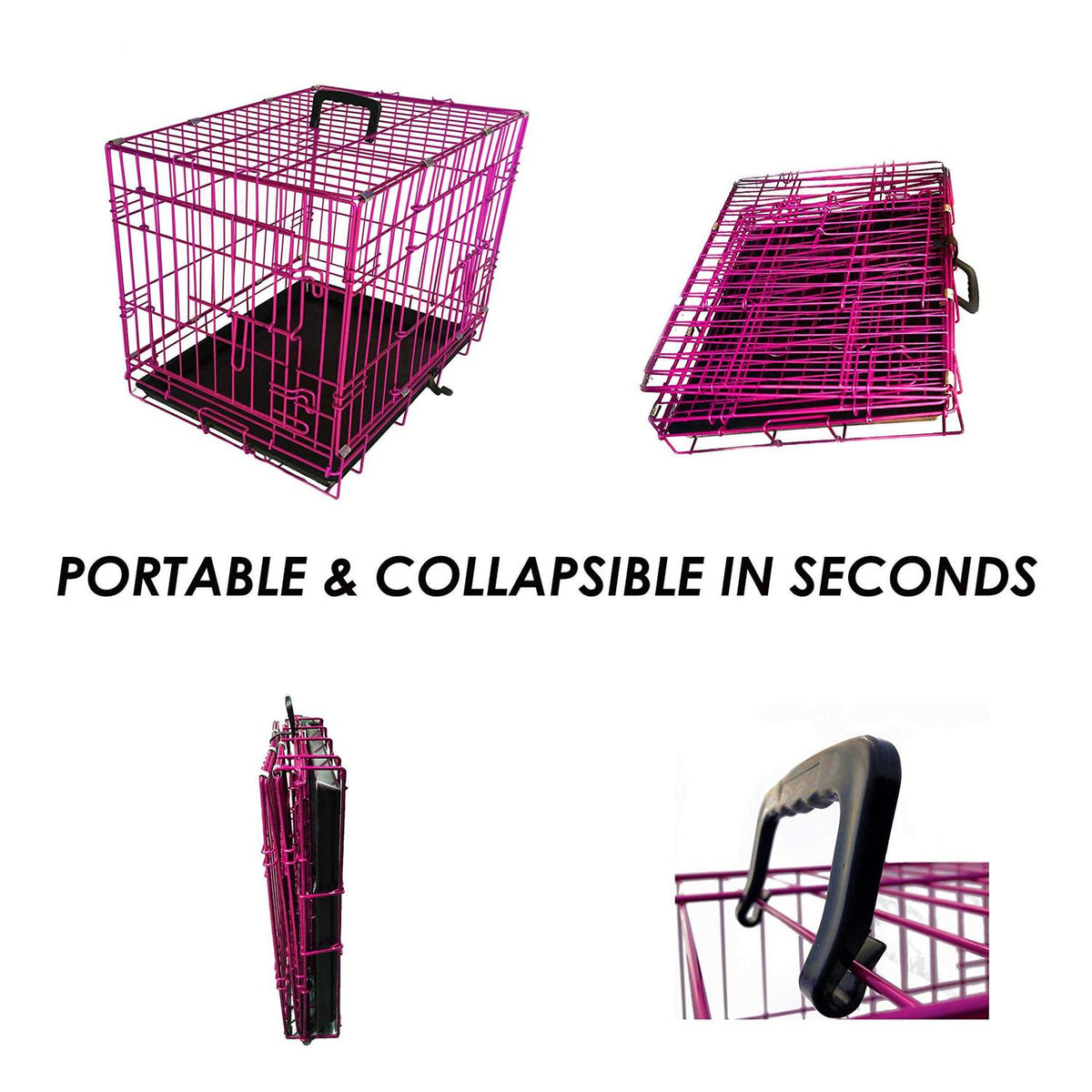 Colored Metal Wire Dog Crate U432761
