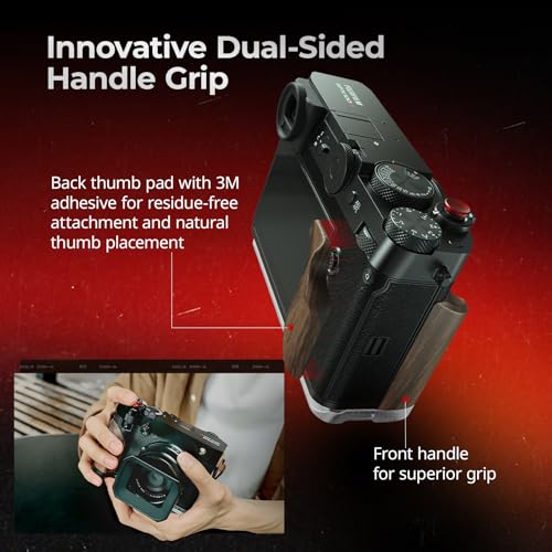 Wooden Handgrip with Dual-Sided Grip and Quick Release Plate Y525