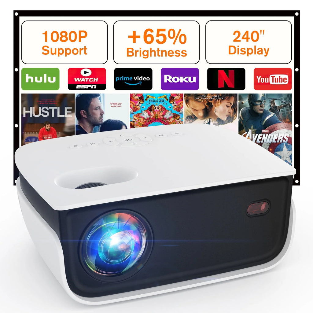Mini Projector 720P Portable Full HD Home Theater Projector P677
