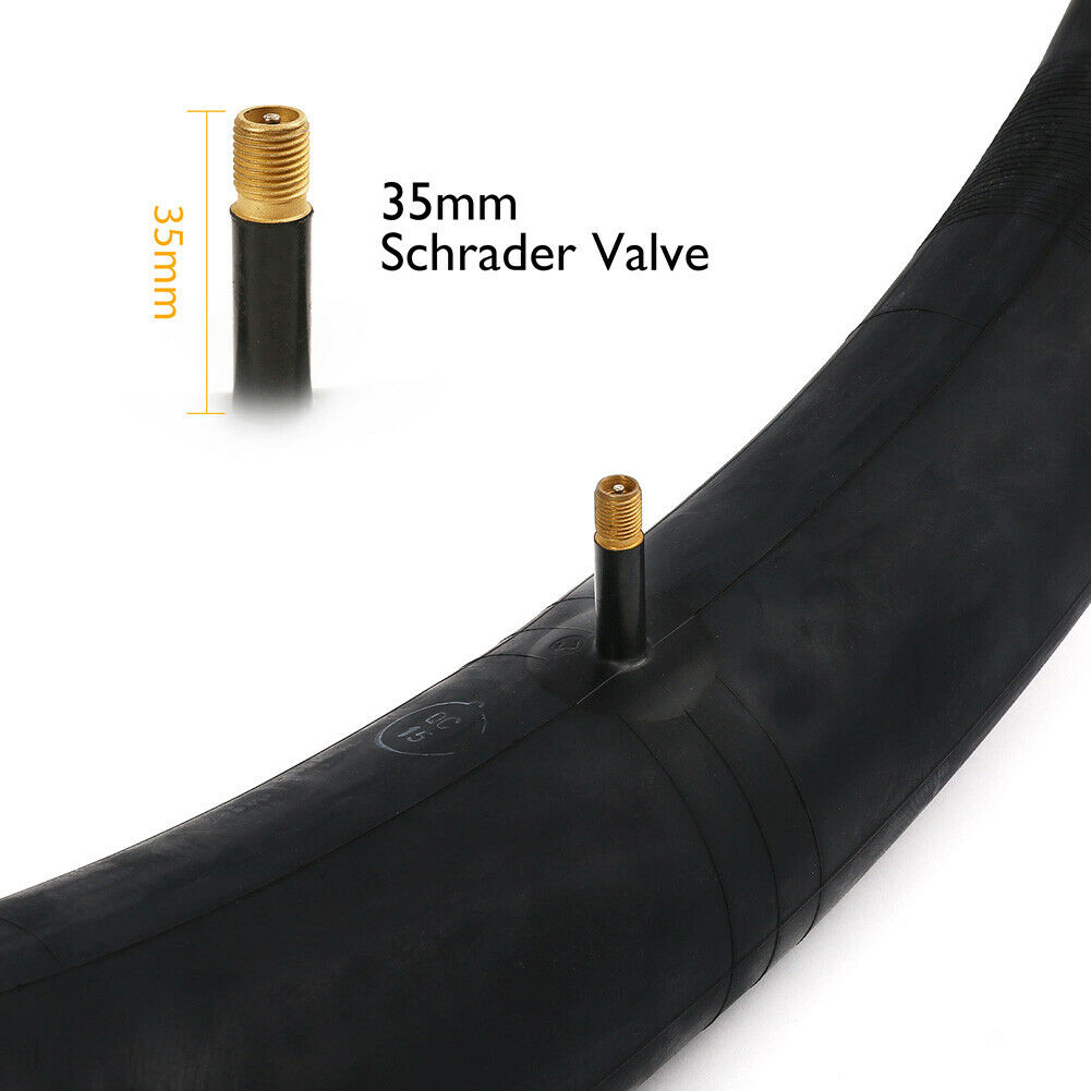 2 Pack 26'' x 4.0 Fat Tire Inner Tube 35mm Schrader Valve with 2 Tire Levers D77393