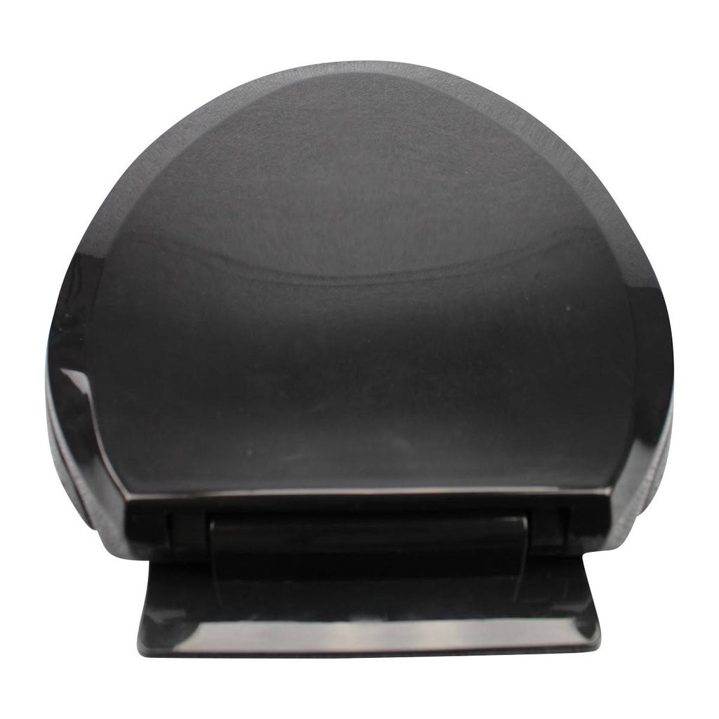 2 No Slam Easy Close Black Plastic Elongated Toilet Seat B8099